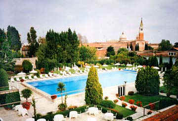 The Hotel Cipriani has the only swimming pool in Venice and it is heated year-round. � Sharon Lloyd Spence and Diana Schuster.